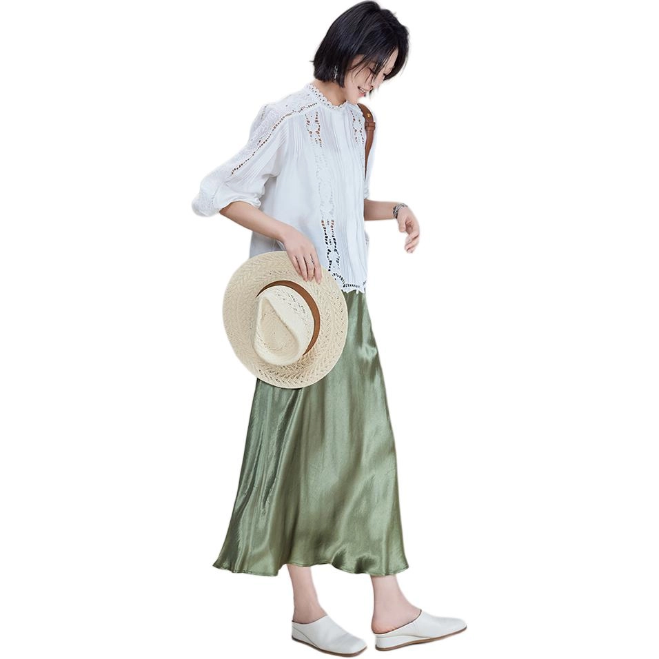 美洋 蕾丝衫立领花边衬衫 女款