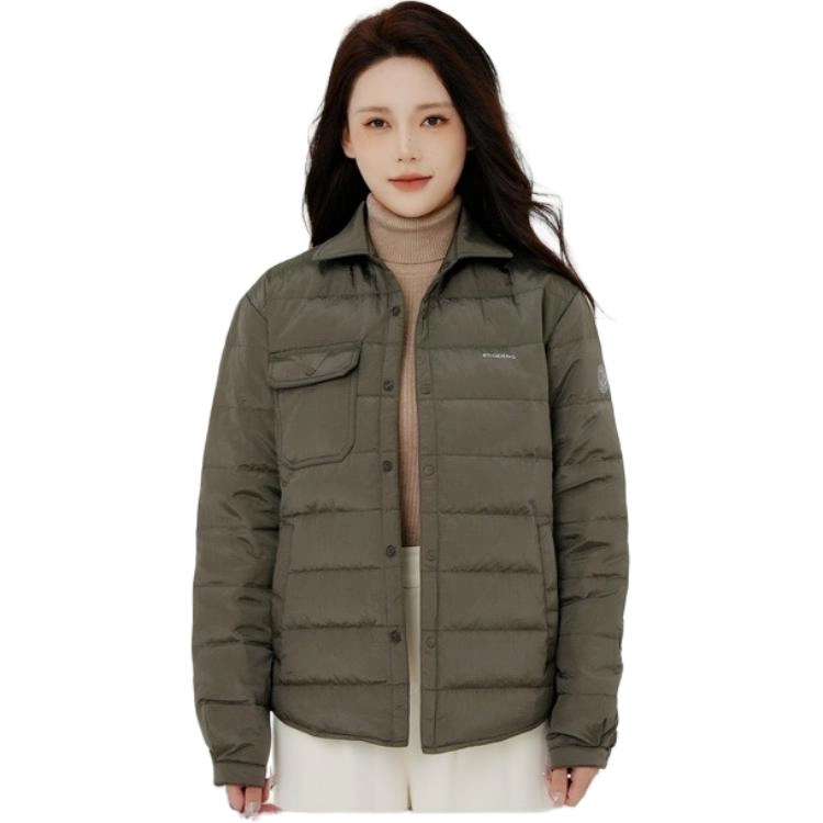 波司登 纯色修身简约翻领舒适时尚长袖羽绒服 女款