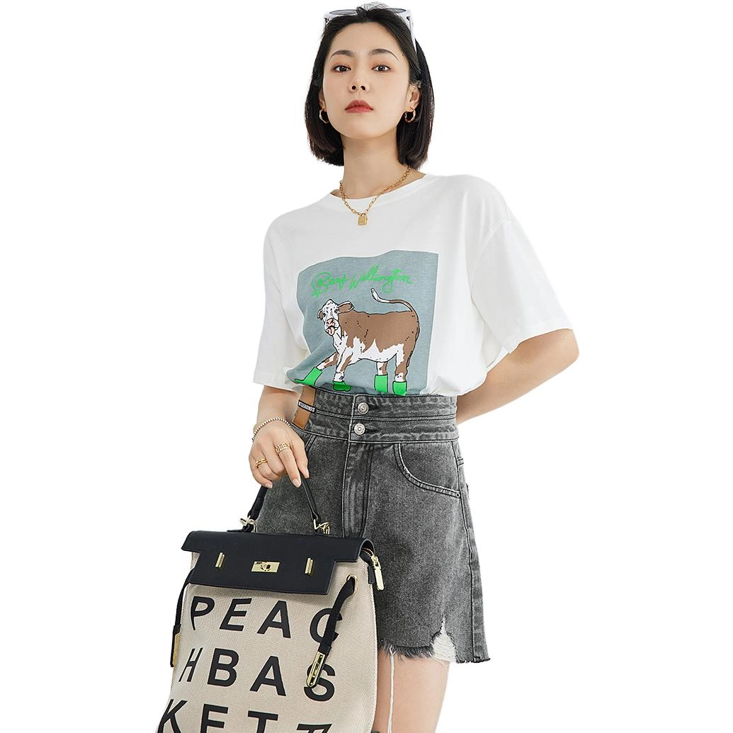 美洋 时尚休闲高腰牛仔短裤 女款