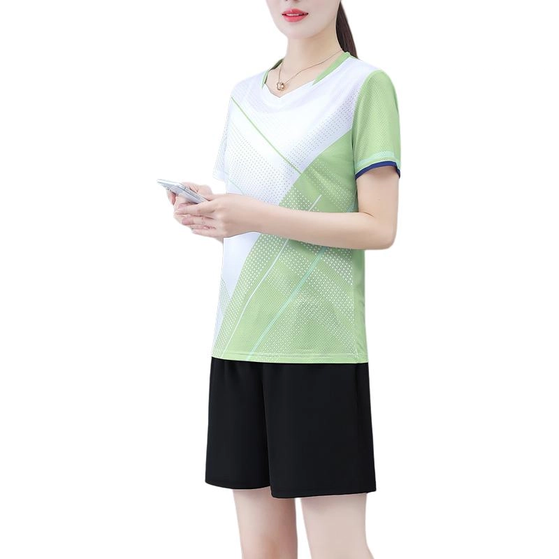 左岸 冰丝速干衣短裤运动休闲套装 女款