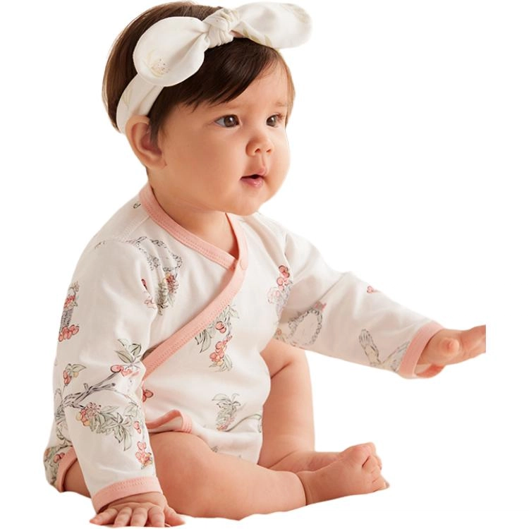 十月结晶 植物图案舒适透气亲肤连体衣 婴幼童