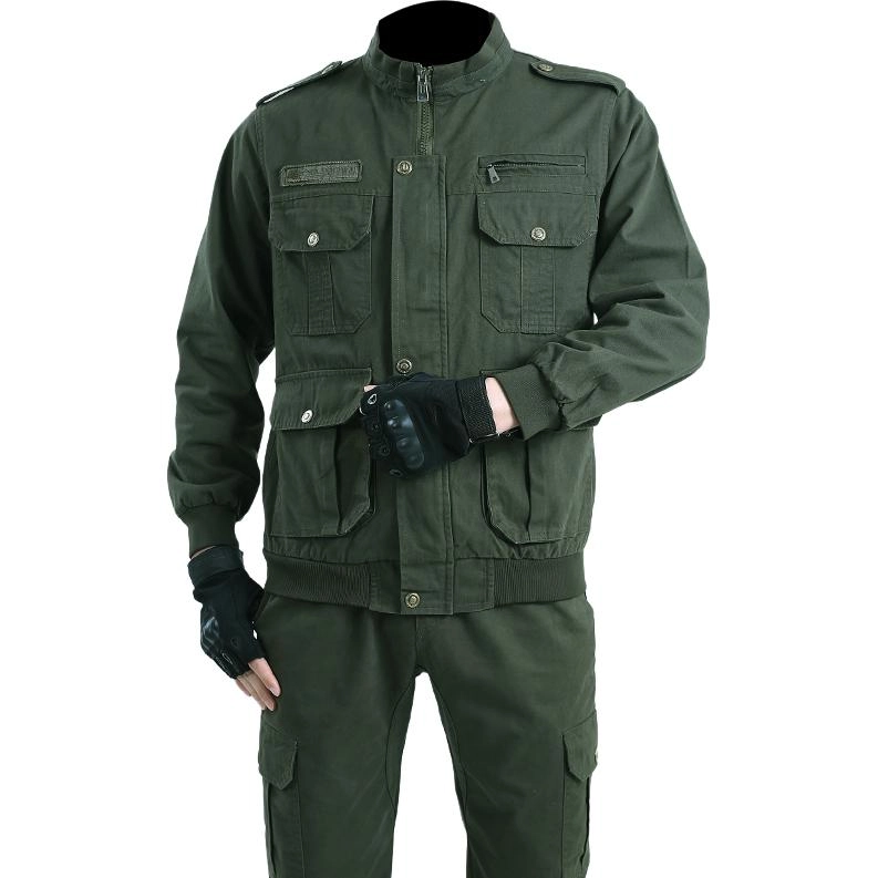 邦固依品 秋冬季工作服男纯棉弹力迷彩服加厚电焊防烫工装劳保服休闲运动套装 男女同款