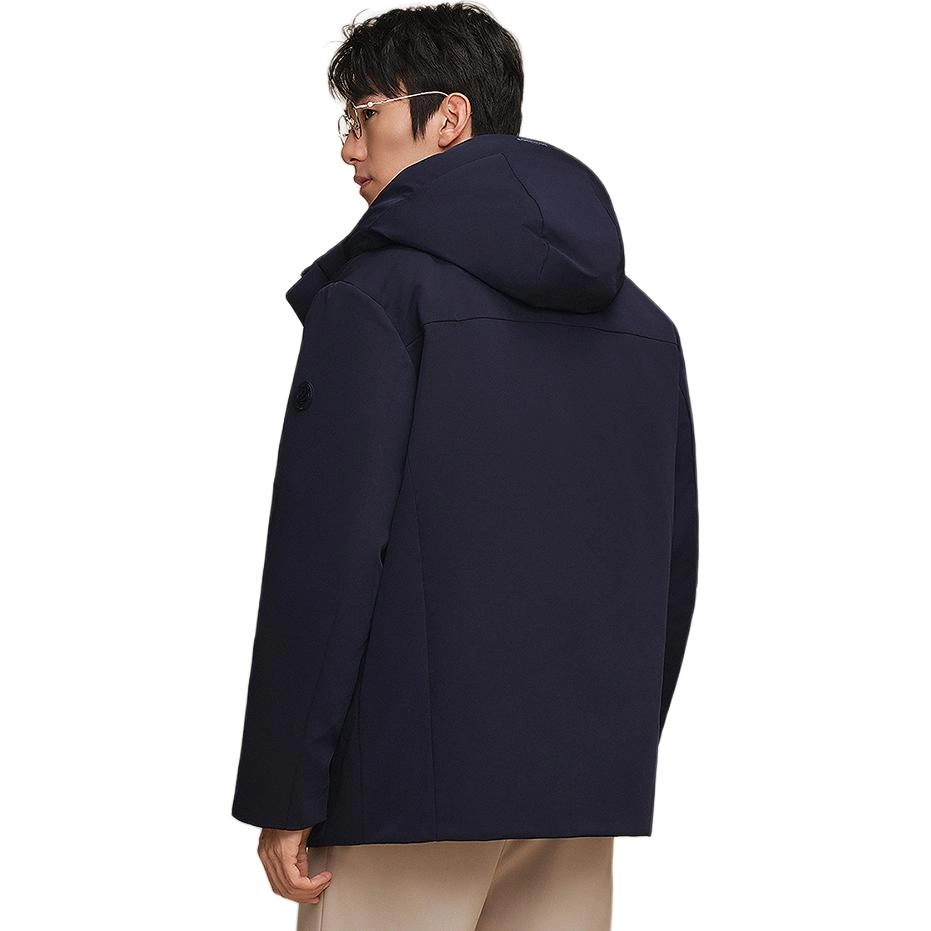 波司登 商务挺括保暖长袖连帽羽绒服 男款