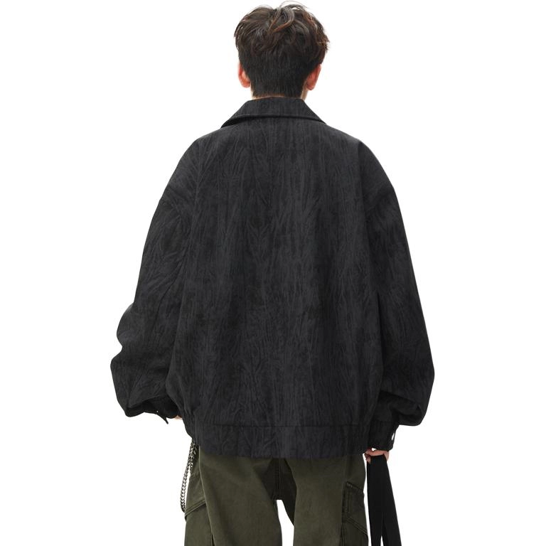 袋鼠 秋冬美式简约基础百搭通棒球服潮牌复古工装开衫外套宽松休闲夹克 男女同款
