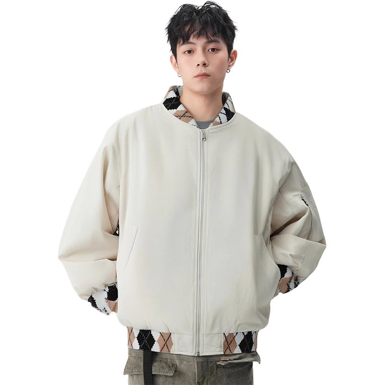 永言 美式复古提花设计感棒球服潮牌宽松舒适百搭长袖卫衣 男女同款