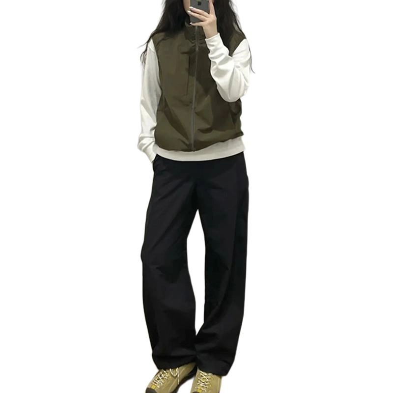拓菲 日系工装叠穿户外速干无袖背心立领马甲 男女同款
