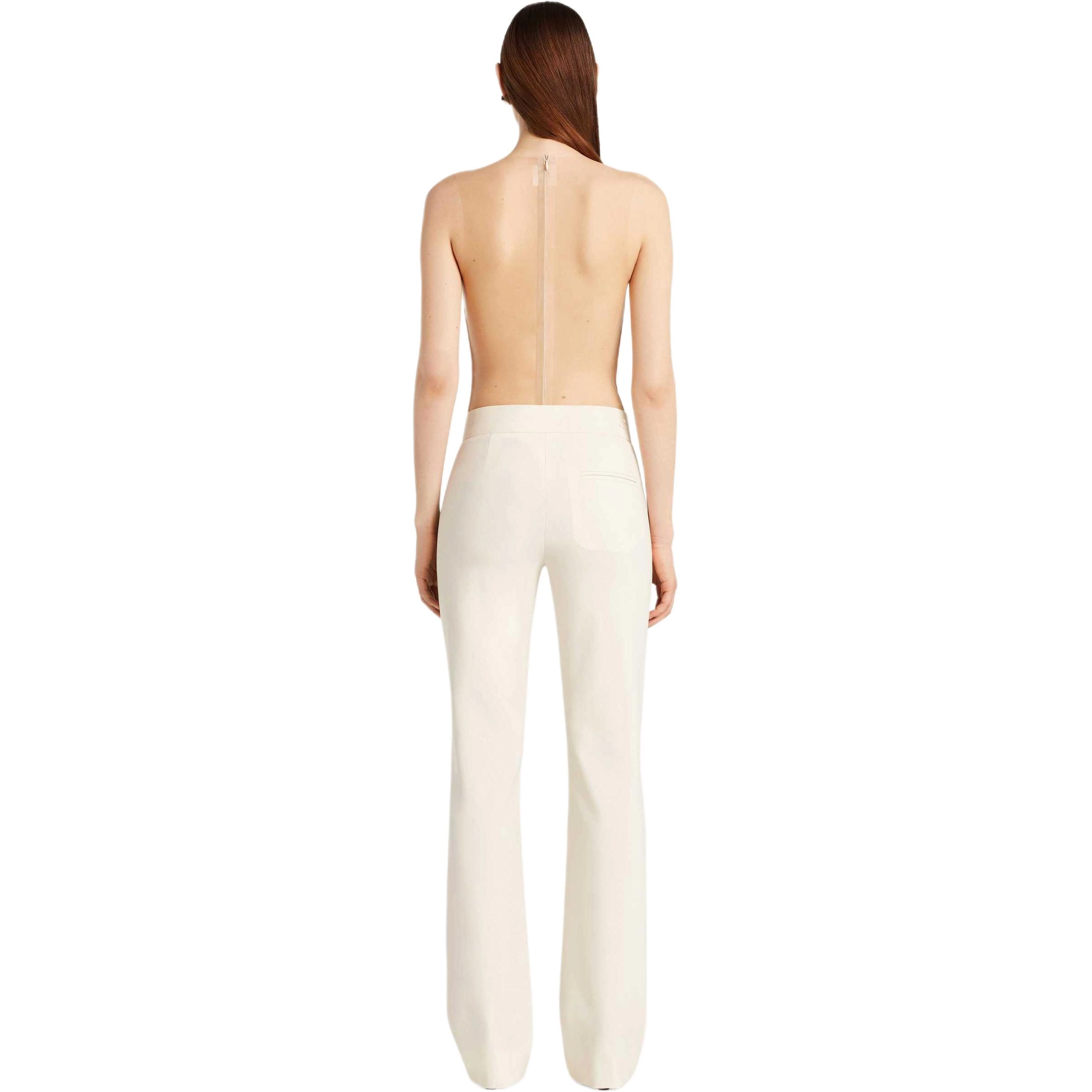 COURREGES SS25 ILLUSION CIRCLE SATIN BODYSUIT
