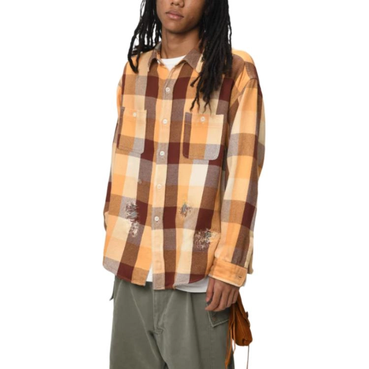 bowwow SS25 REPAIR AGEING FLANNEL SHIRTS