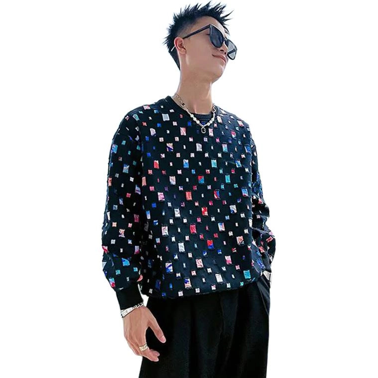 寻星记 潮流百搭美式复古慵懒风卫衣 男女同款
