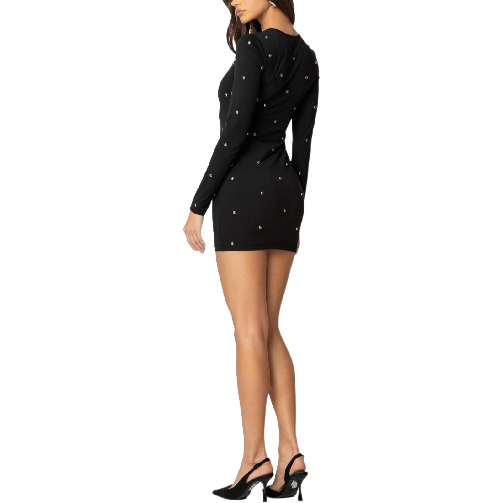edikted Solace Studded Mini Dress