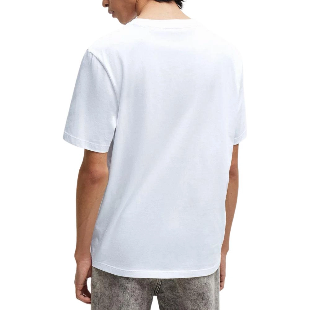 HUGO BOSS Cotton-Jersey T-Shirt With Dog Artwork T