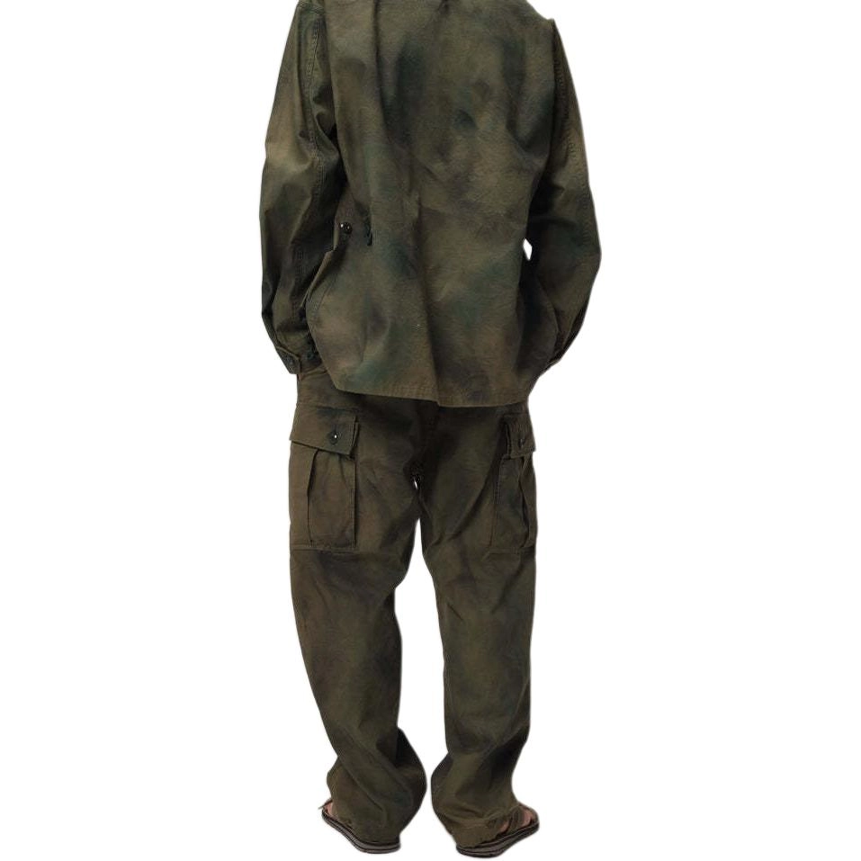 bowwow SS25 JUNGLE FATIGUE CARGO PANTS SPRAY CAMO