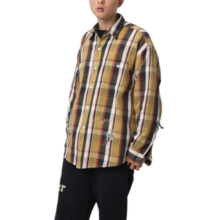 bowwow SS25 REAPAIR AGEING FLANNEL SHIRTS