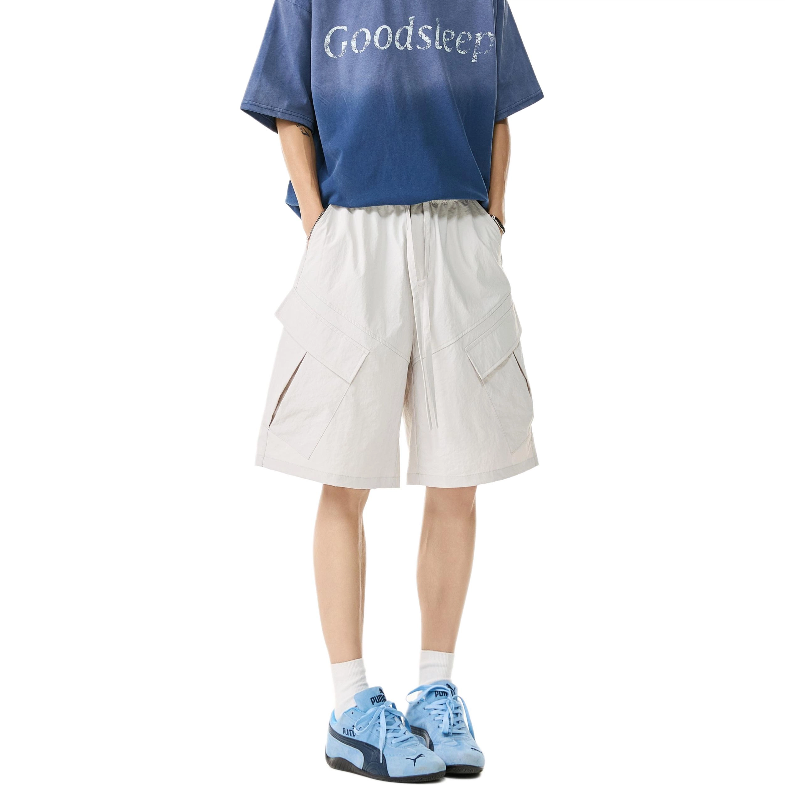 帝狼牛 美式宽松舒适百搭简约时尚休闲短裤 男女同款