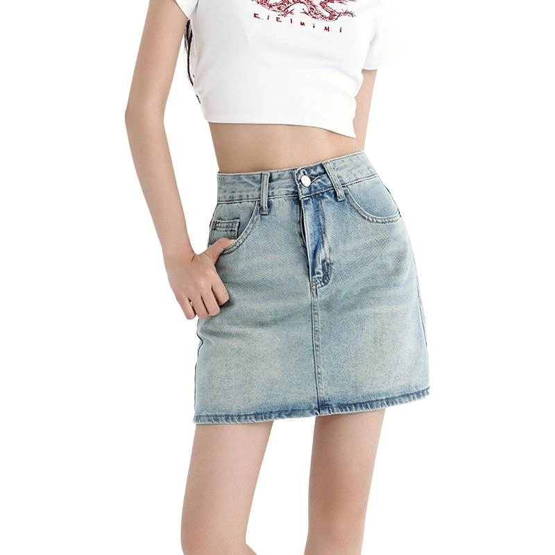 欧迪芬 百搭修身显瘦舒适牛仔短裙 女款