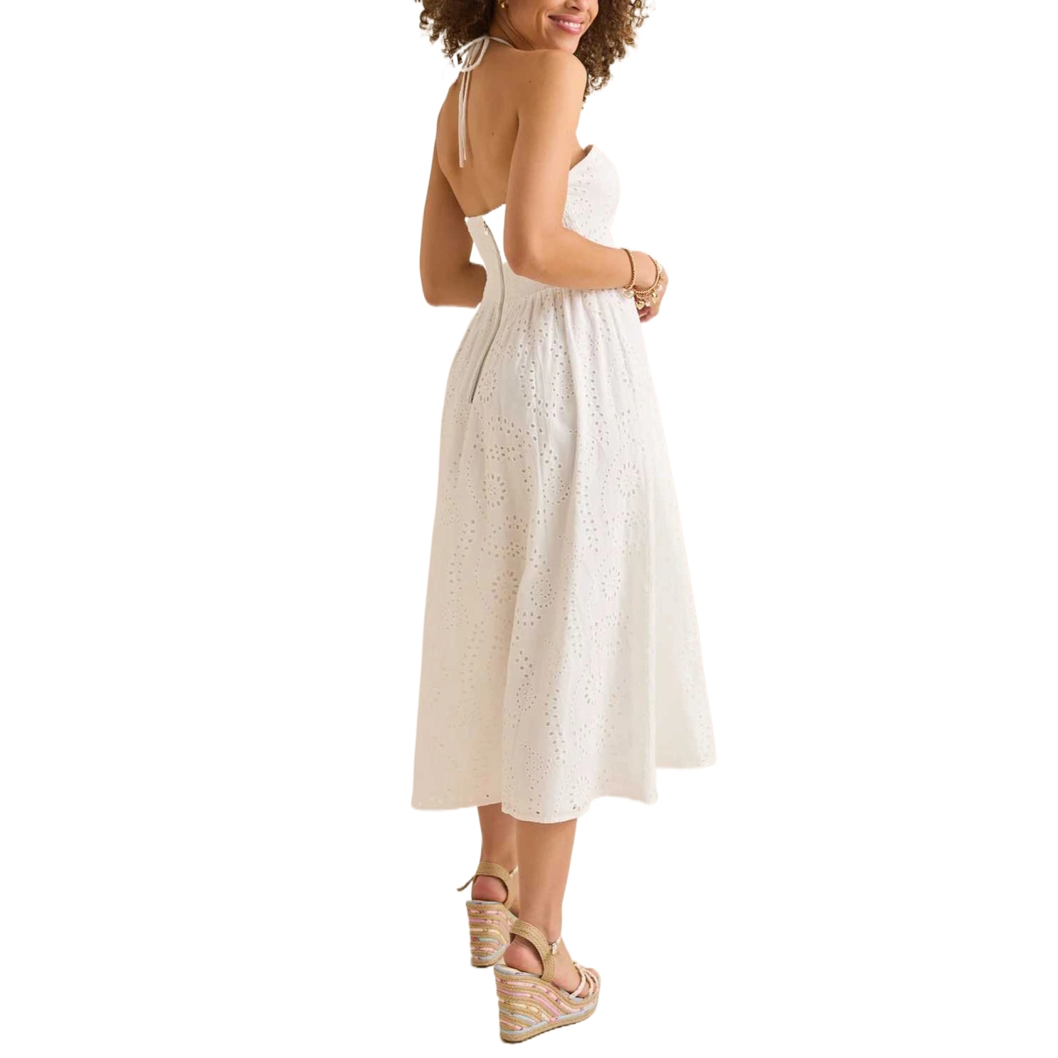 ALTAR'D STATE Eyelet Midi Dress Madeline