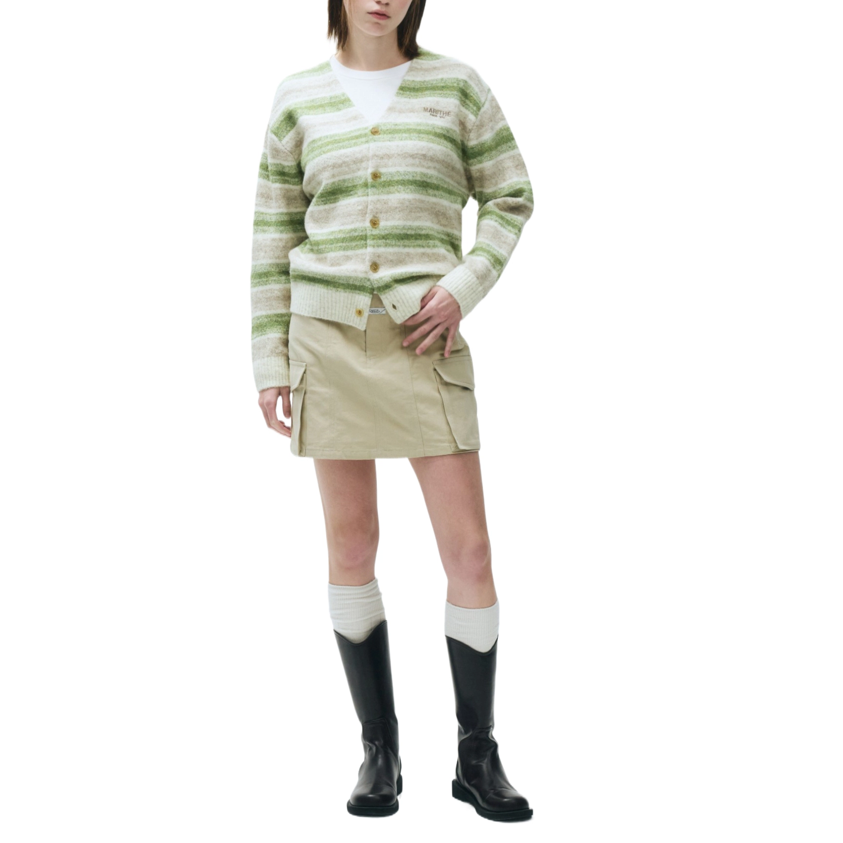 MARITHE FRANCOIS GIRBAUD MULTI STR CARDIGAN
