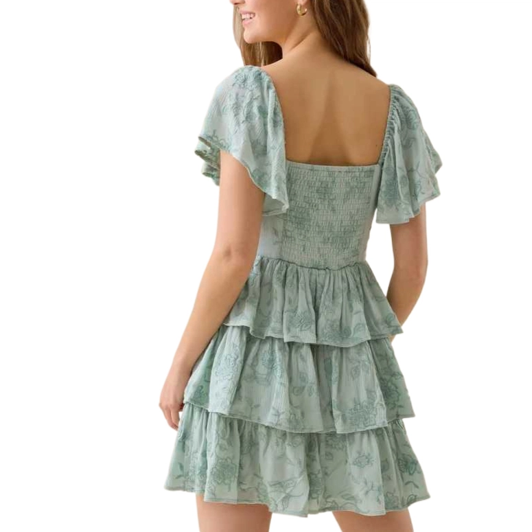 ALTAR'D STATE Tiered Mini Dress Roxara