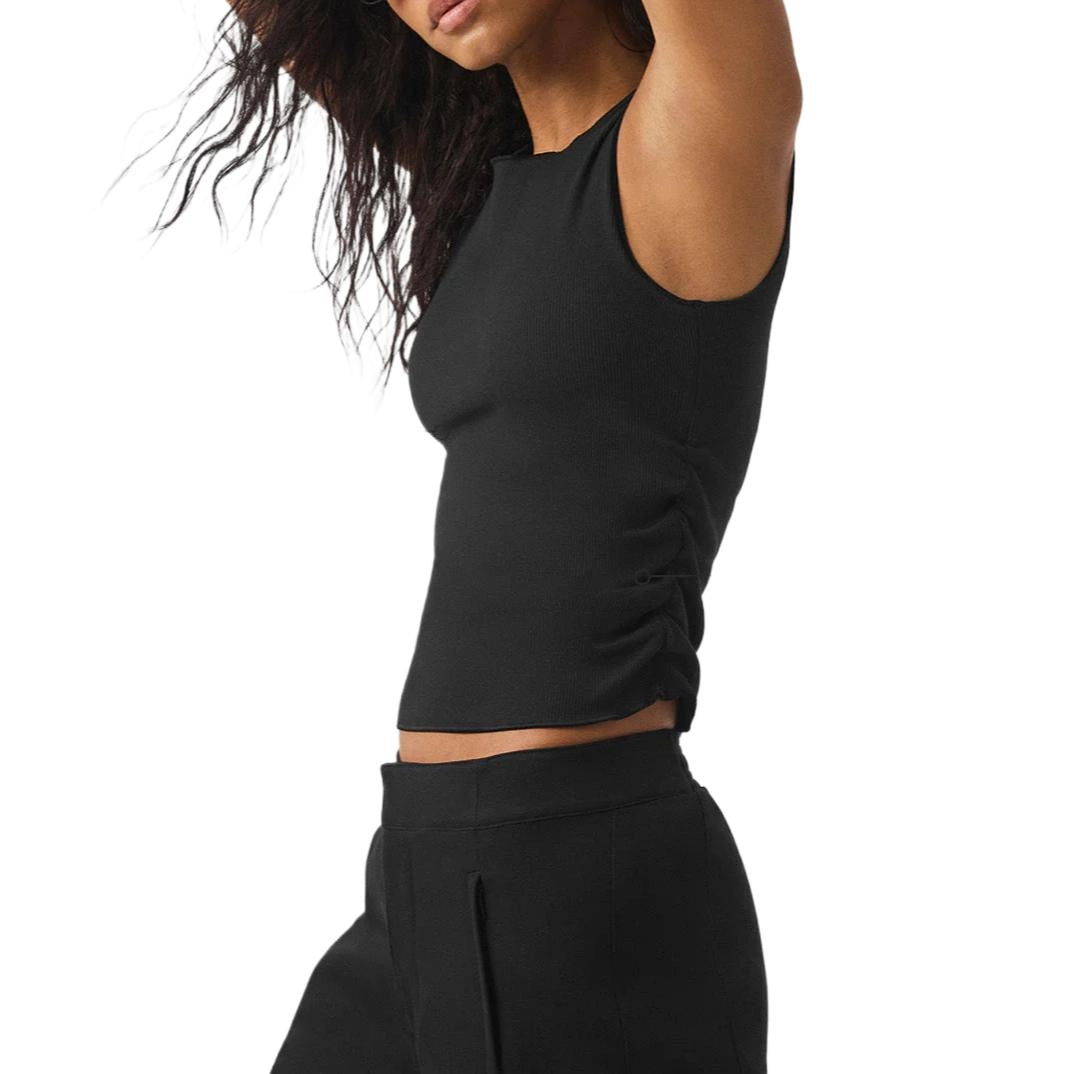 alo yoga Ribbed En Pointe Tank