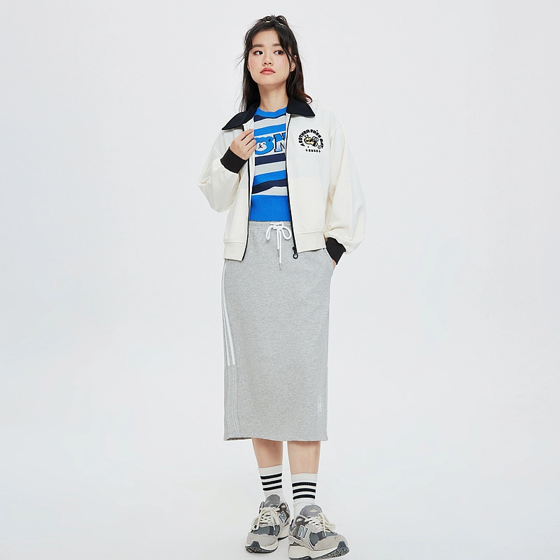 美特斯邦威 美式休闲夹克百搭开衫长袖外套卫衣 女款