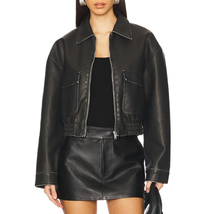 SUPERDOWN Lolo Faux Leather Jacket