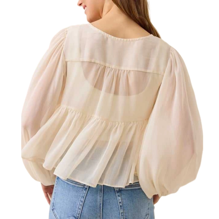 ALTAR'D STATE Chiffon Babydoll Top Darsea