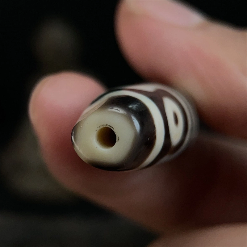 灵运宝 #转运招财藏区六眼天珠至纯九眼页岩老矿风化油润包浆老料器磨损到位一物一图#好运 玛瑙 吊坠 男女同款情侣款