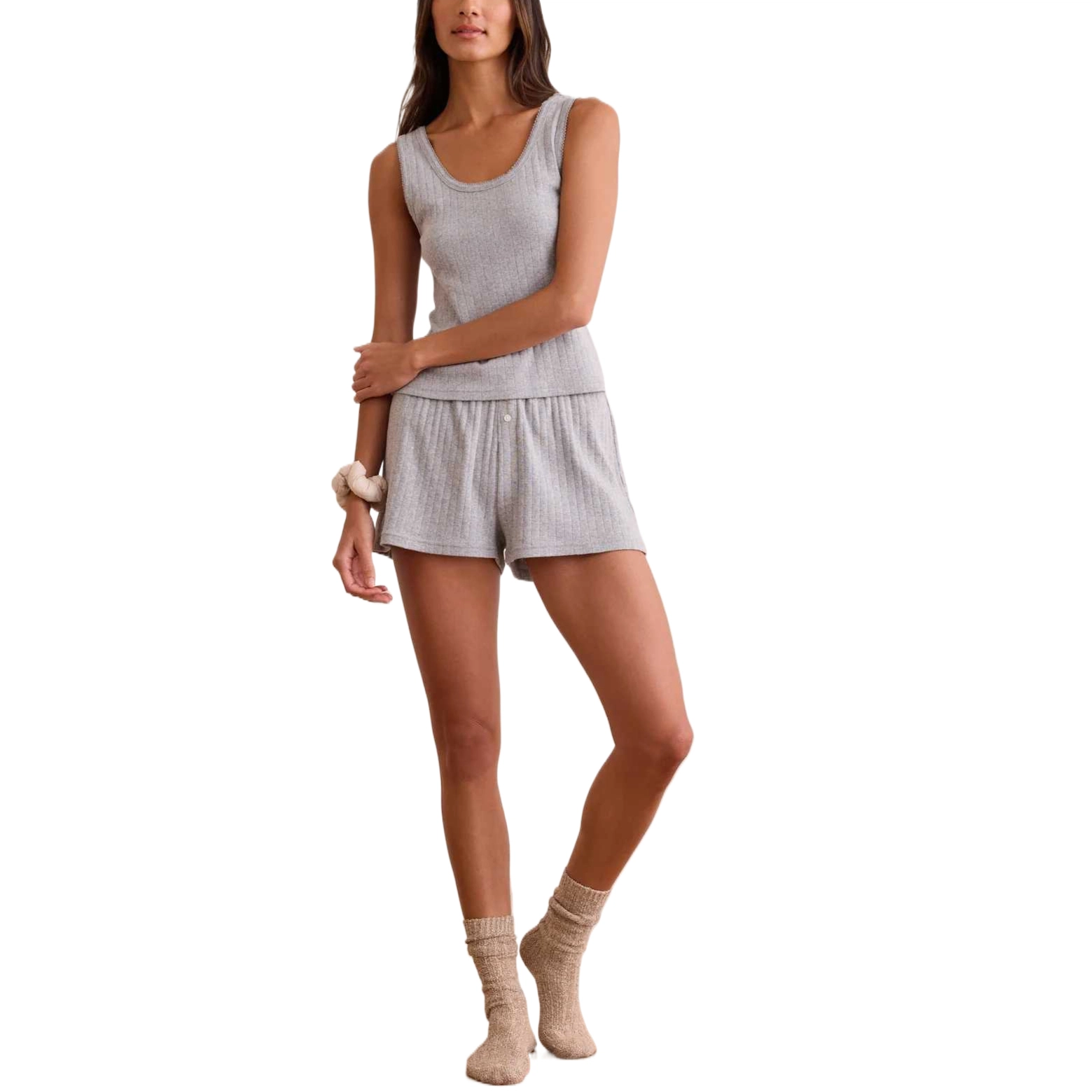 ALTAR'D STATE Lace Breeze Rib Shorts
