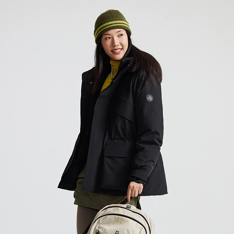 探路者 山系户外徒步极寒登山加厚保暖羽绒服 女款