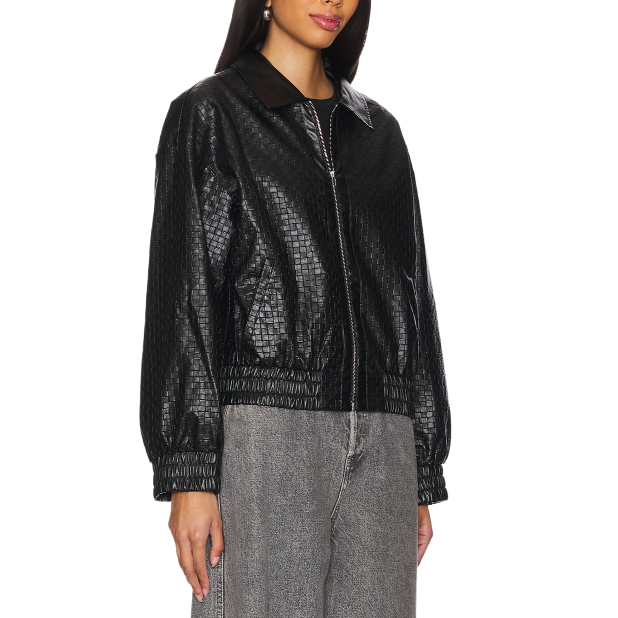 SUPERDOWN Alia Faux Leather Jacket