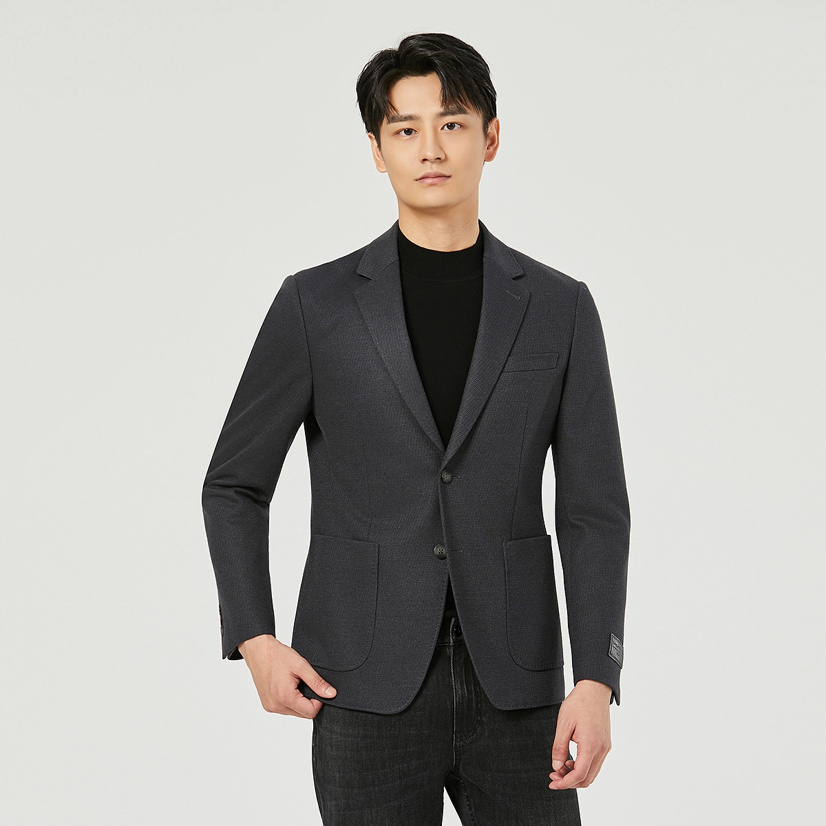 利郎 休闲百搭绵羊毛混纺商务西服简约通勤长袖西装 男款
