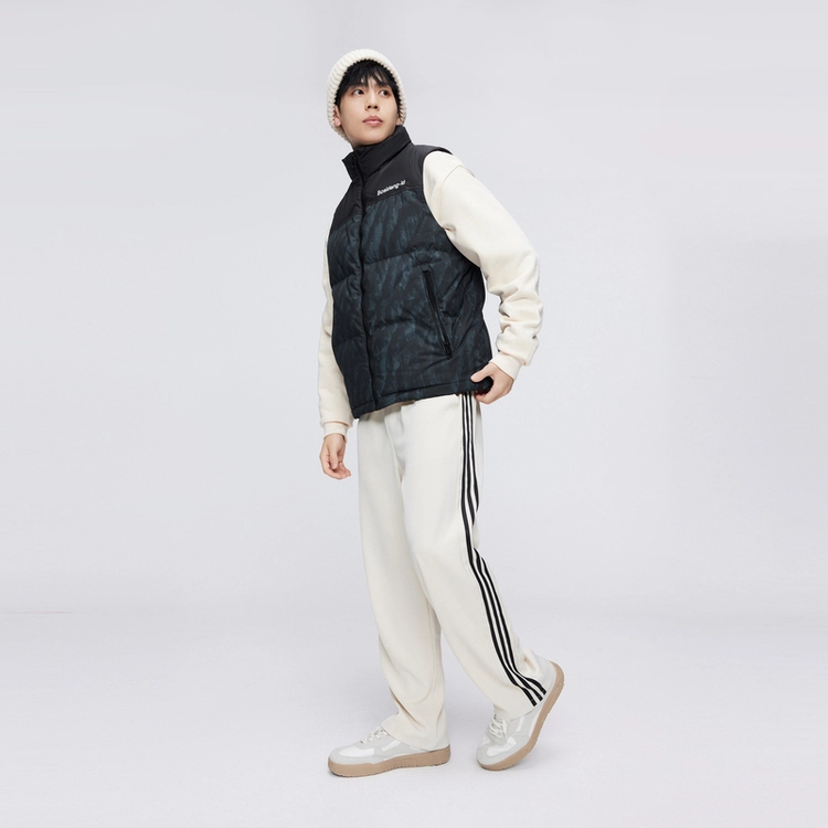 波司登 立领拼色短款合身保暖无袖羽绒服 男女同款