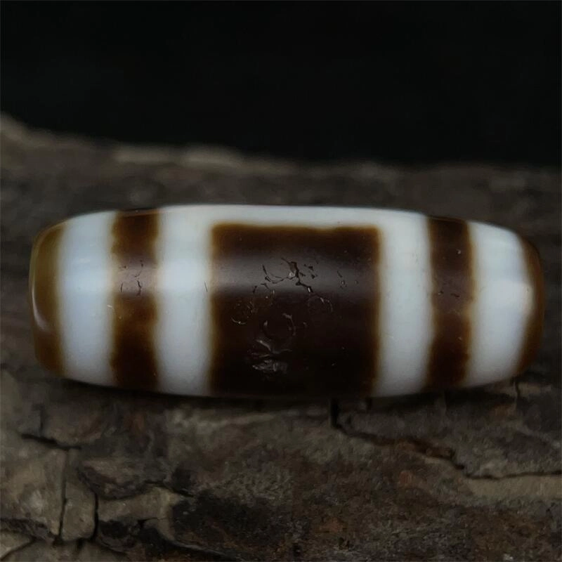 灵运宝 转运招财藏区天地天珠黑白分明老矿风化油润包浆老料器磨损到位 一物一图#好运 玛瑙 吊坠 男女同款情侣款