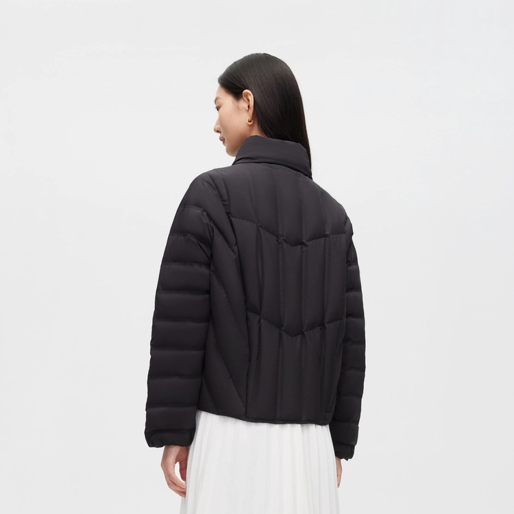 波司登 纯色立领绗缝轻薄短款羽绒服 冬季 女款