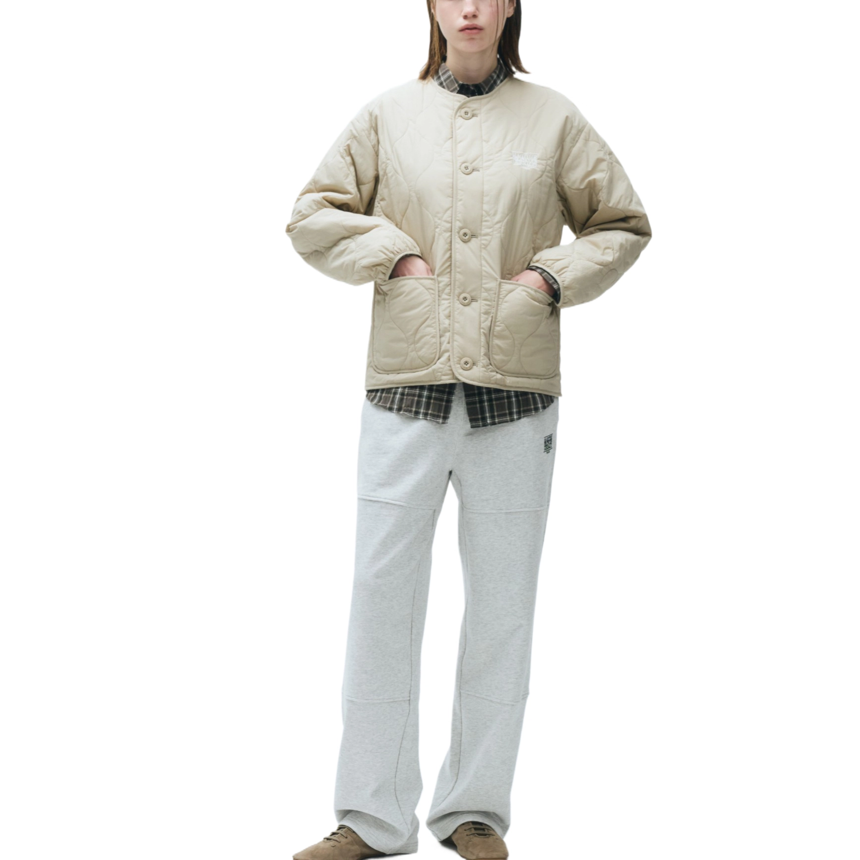 MARITHE FRANCOIS GIRBAUD CLASSIC LOGO QUILTING JACKET