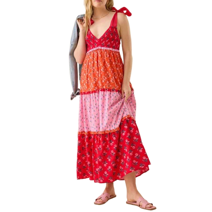 ALTAR'D STATE Kourtney Floral Tiered Maxi Dress