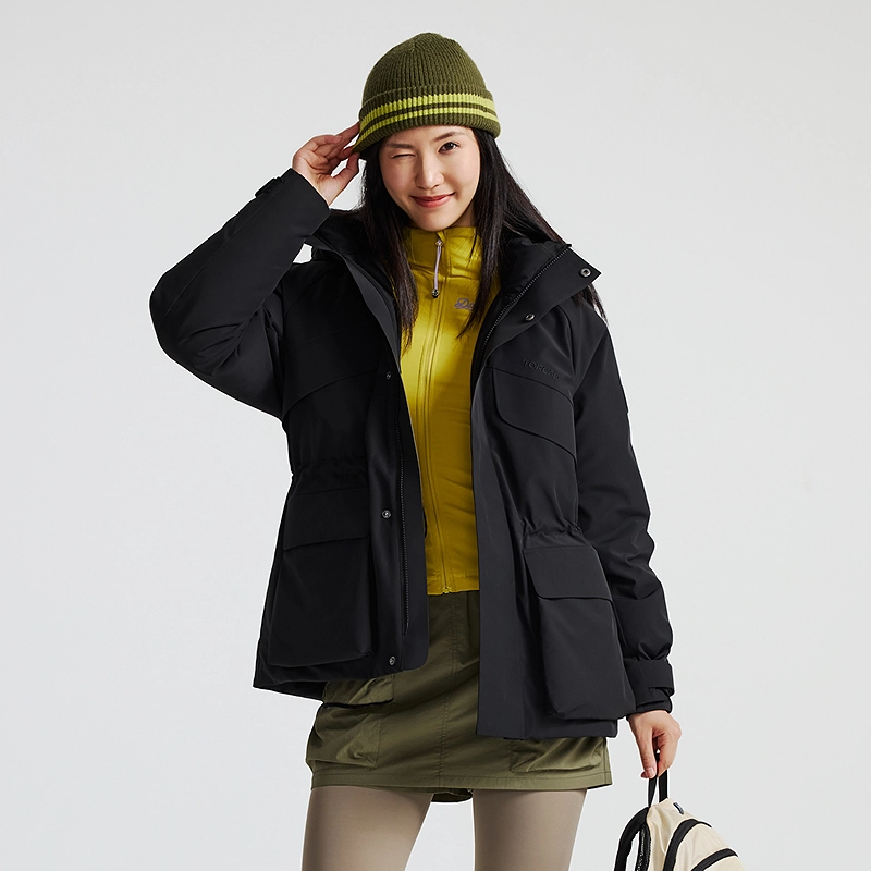 探路者 山系户外徒步极寒登山加厚保暖羽绒服 女款
