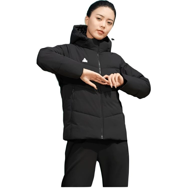 匹克 运动生活系列 纯色运动连帽棉服 男款 软树脂绿