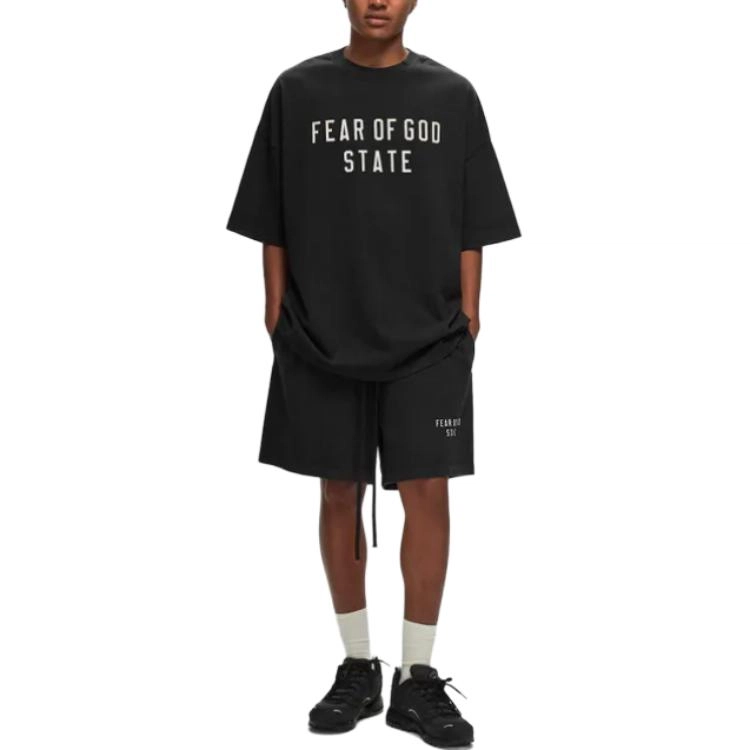 Fear of God Essentials Heavy Crewneck Tee T Black