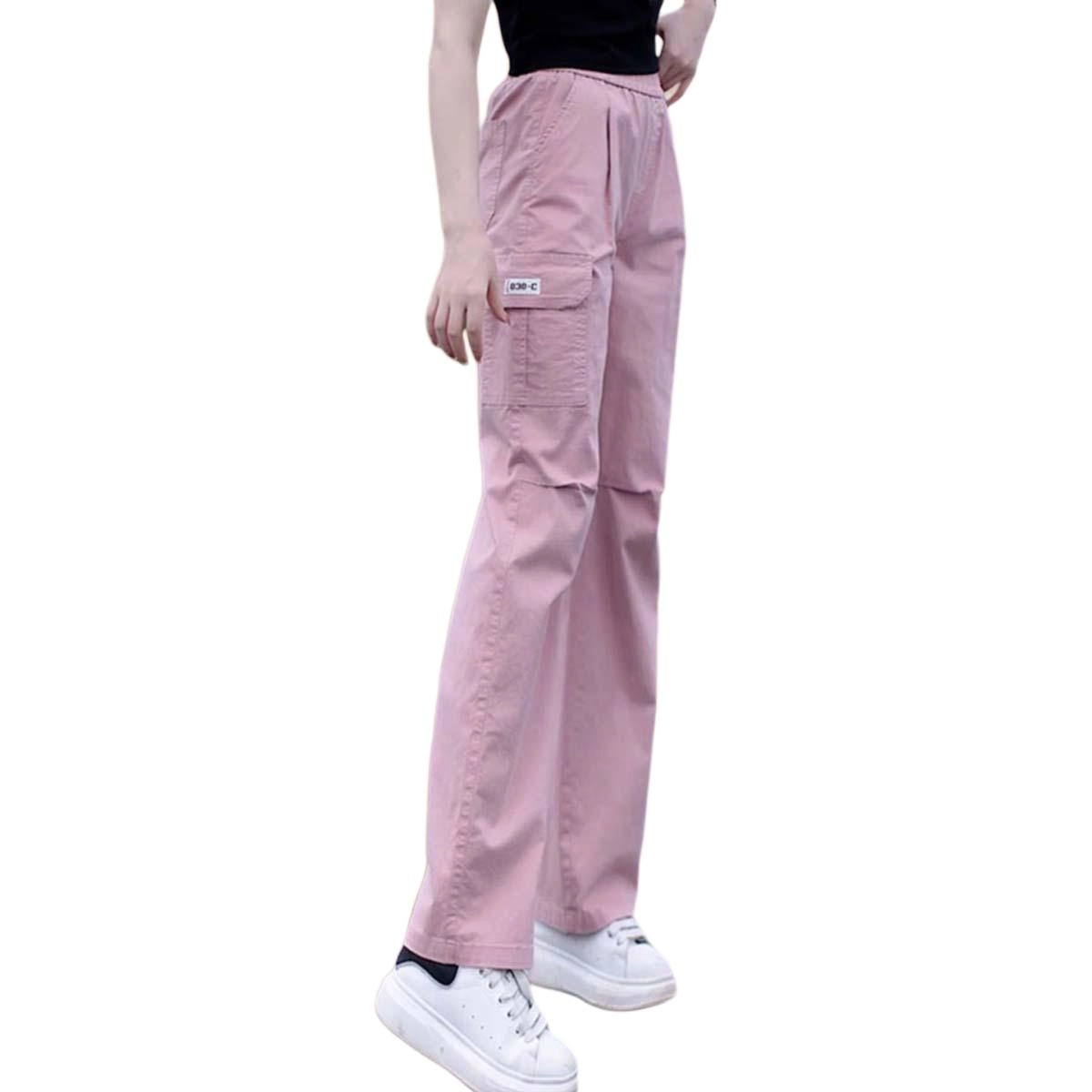 恒源祥 时尚运动休闲显瘦直筒宽松工装裤 女款
