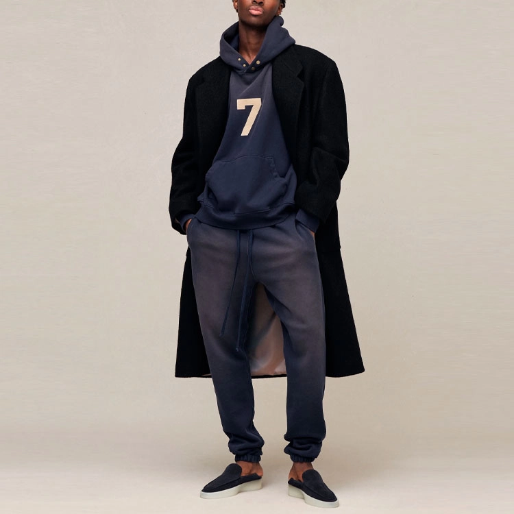 Fear of God 7 Hoodie Vintage Navy Logo