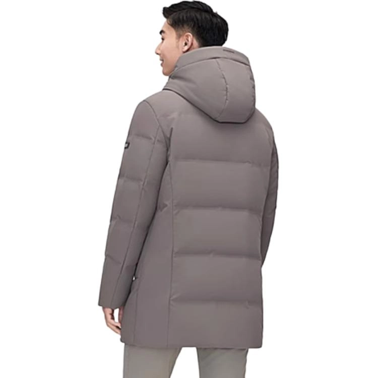 波司登 纯色拉链连帽经典商务羽绒服 男款