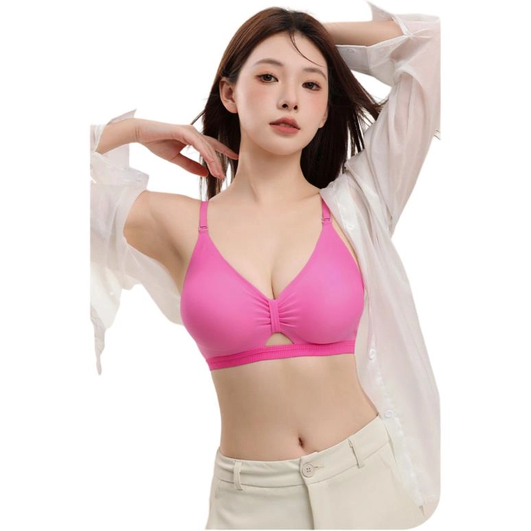 都市丽人 纯色外扩小胸聚拢显大透气美背文胸 女款