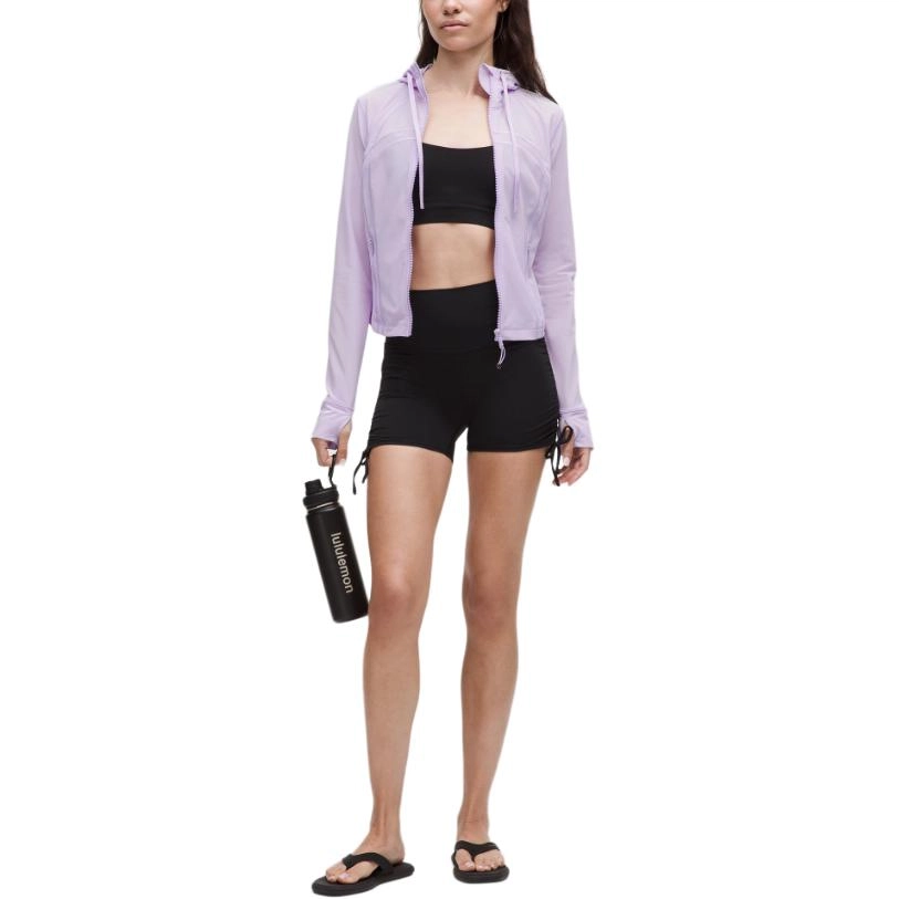lululemon Define Cropped Hooded Jacket Mesh