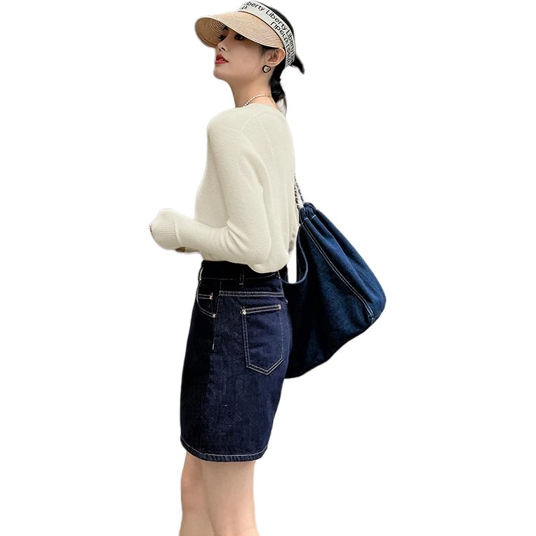 美洋 纯色圆领套头长袖针织衫 女款