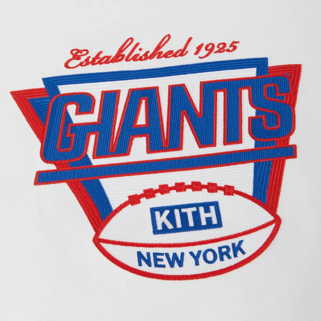 KITH x NFL FW23 Giants 1925 Nelson Crewneck LOGO
