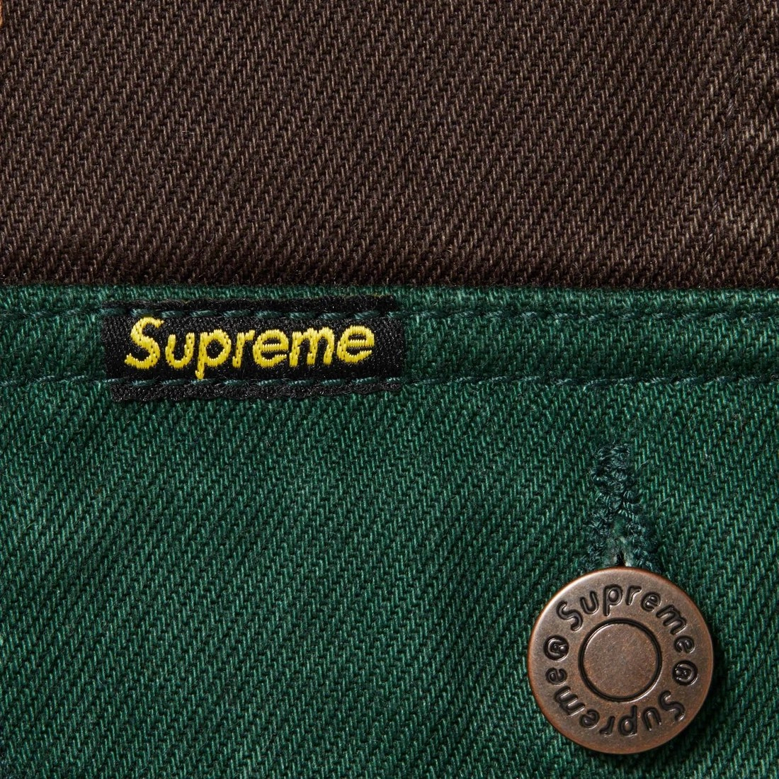 Supreme FW23 WEEK2 RADIAL EMBROIDERED DENIM TRUCKER JACKET Logo