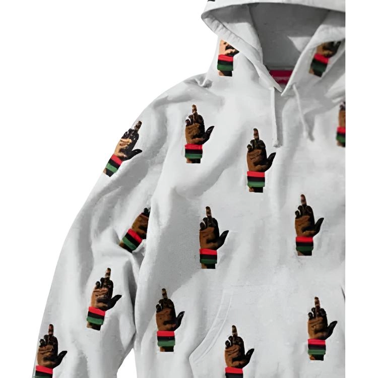 Supreme FW19 Week 15 x Dead Prez RBG Embroidered Hooded Sweatshirt