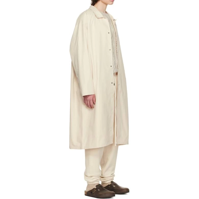 Fear of God Essentials FW22 Long Coat Egg shell