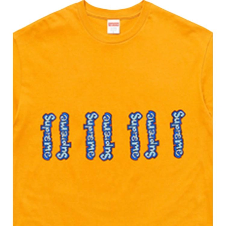 Supreme SS18 Gonz Logo Tee Mustard LogoT